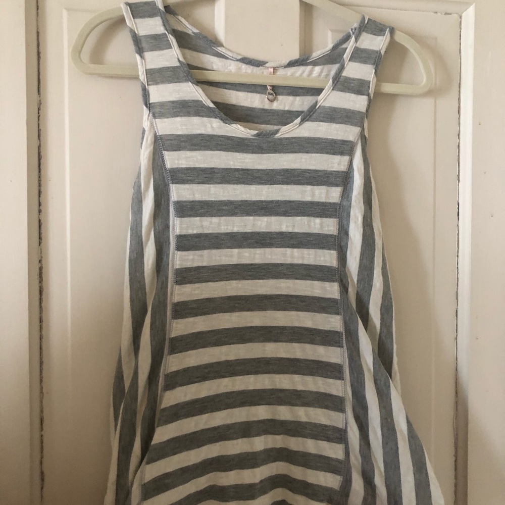 Robin K Striped Paneled Tank